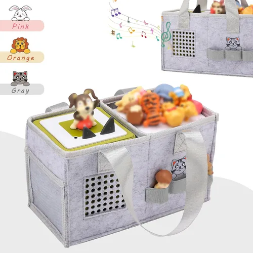 Miniatura 2 de MEILADY-X Estuche para juego de iniciación Toniebox - Bolsa para figuras Tonies Estuche de transporte portátil para juguete musical educativo