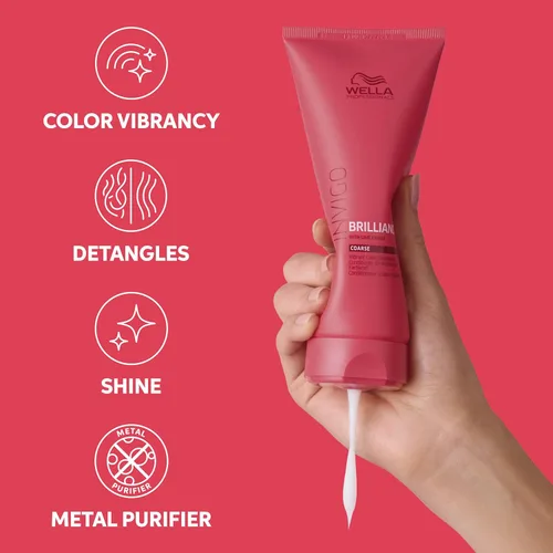 Miniatura 6 de Wella Professionals Invigo Brilliance Conditioner for Coarse Hair Intense Color Protection, Maintains Vibrancy, Salon Formula, Hair Detangler
