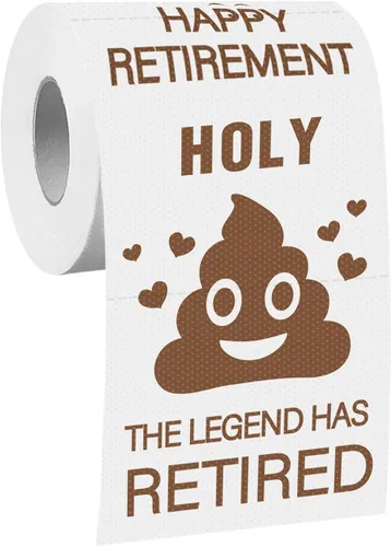 Papel higiénico de jubilación para hombres y mujeres, regalo divertido para jubilados, regalo novedoso para compañeros de trabajo, decoraciones de