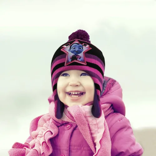 Miniatura 2 de Disney Conjunto de gorro Vampirina con bufanda para niñas de 2 a 4 años, Esto no es aplicable