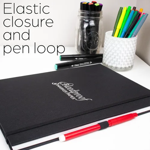 Miniatura 7 de WA Portman - Cuaderno de dibujo de papel marcador A4 a prueba de sangrado, 60 hojas/120 páginas, bloc de papel marcador de alcohol con páginas