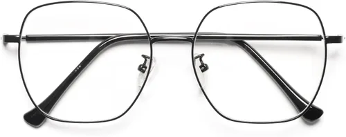 Gafas de lectura cuadradas de gran tamaño para mujer, lectores grandes con bloqueo de luz azul, lentes de metal antifatiga ocular