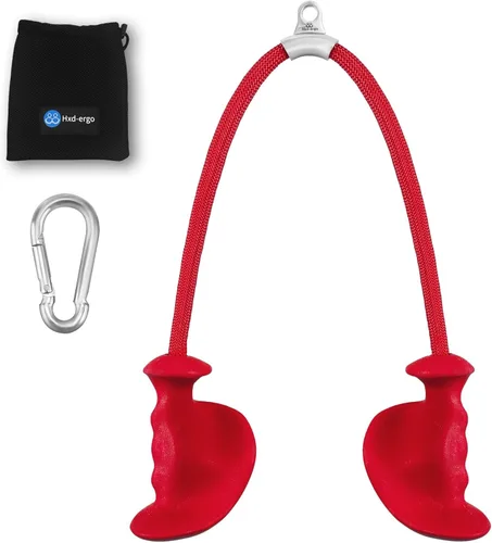 Miniatura 9 de HXD-ERGO Cuerda de tríceps con asas ergonómicas, cuerda de jalón de tríceps de 36 pulgadas para máquina de cable, sistema de polea, accesorio