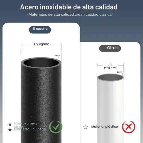 Miniatura 2 de DIIG Barra de seguridad para puerta corredera, 17.7-50.5 pulgadas, barra de bloqueo de puerta de patio ajustable resistente con puntas de goma, Negro