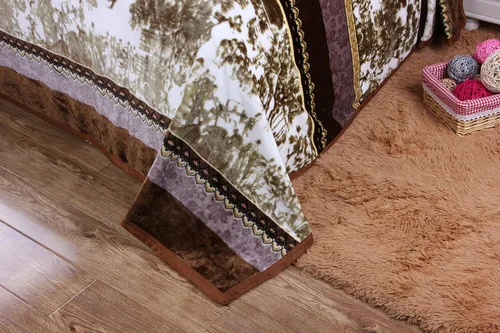 Miniatura 5 de DaDa Bedding - Manta de franela de visón sintético, estilo victoriano, vintage, susurrante, crepúsculo, sedosa, suave, lujosa, brillante, a rayas