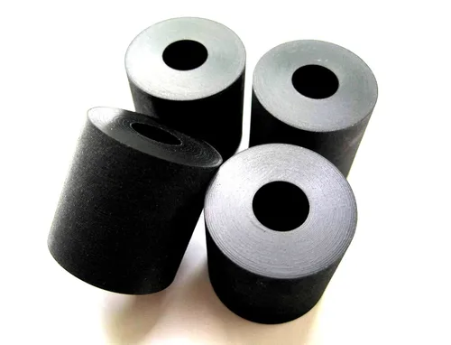 Paquete de 4 – Espaciadores de goma de neopreno negro multiusos de alta calidad de 1 pulgada de diámetro exterior x 3/8 pulgadas de diámetro