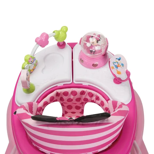Miniatura 8 de Andadores y centro de actividades para bebés Minnie Mouse de Disney Baby, andador rosa con música y luces de purpurina