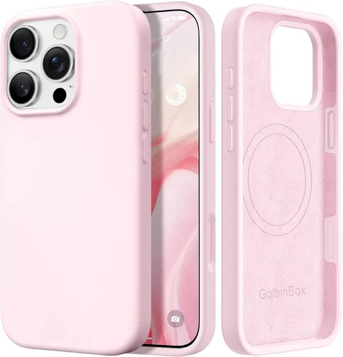 Miniatura 109 de GolbinBox Funda magnética para iPhone 17, compatible con MagSafe, cubierta de silicona integrada para control de cámara, funda de silicona líquida a