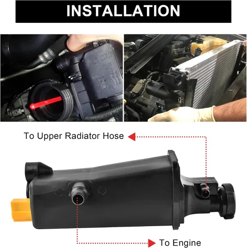 Miniatura 5 de EVIL ENERGY Tanque de depósito de refrigerante con tapa, compatible con BMW X3 X5 323i 323Ci 325i 325xi 325xi 325Ci 328i 328Ci 330i 330xi 330Ci