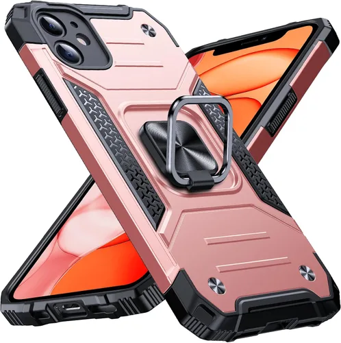 Miniatura 27 de Anqrp Funda resistente para iPhone 6/7/8/SE/SE2 con soporte de anillo mejorado y agarre, grado militar, a prueba de golpes, resistente y robusta