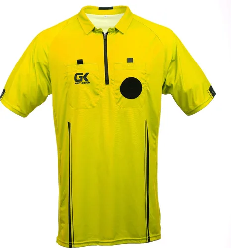 Miniatura 9 de Camiseta de árbitro de fútbol para hombre de manga corta Verde