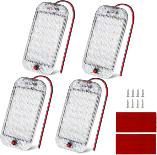 Miniatura 18 de Nilight LED Interior Light 2PCS 12.5 Inch 10W 96LEDs 3 Color Dimmable (3100K-6500K) with Memory Function, 12V-30V Ceiling Lights for RV Camper