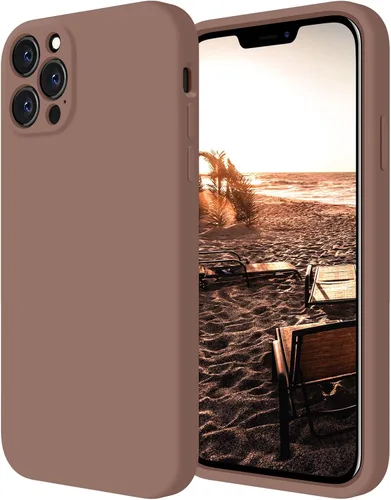 Miniatura 22 de FireNova Funda diseñada para iPhone 12 Pro, funda de silicona [protección de cámara] con forro de microfibra suave antiarañazos, 6.1 pulgadas