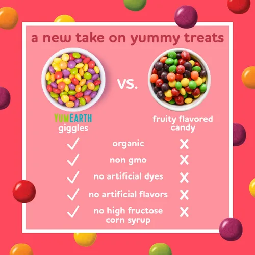 Miniatura 5 de YumEarth - Organic Giggles, caramelo ácido masticable