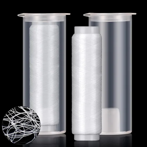 Hilo de pesca de nailon elástico invisible Magic Fishing Line Hilo de cebo de pesca 0.008 in de longitud 656 pies por carrete Línea de pesca