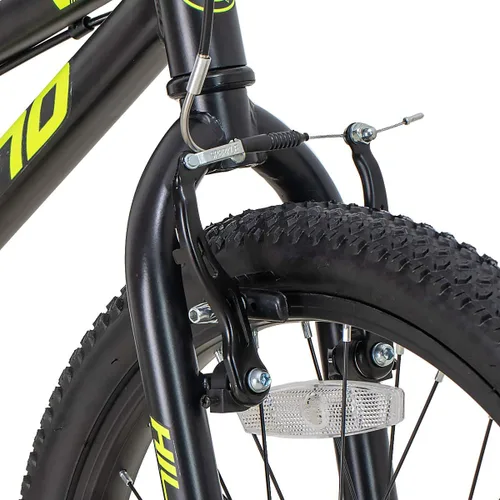 Miniatura 4 de HILAND - Bicicletas de montaña para niños de 20 pulgadas para niños y niñas de 5 años en adelante, bicicletas de una sola velocidad con frenos