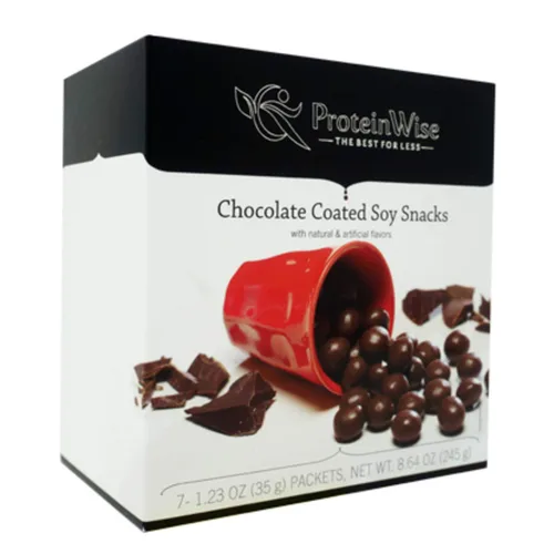 Miniatura 5 de ProteinWise Bocadillos de soja recubiertos de caramelo de maní, altos en proteínas, colesterol bajo, dieta saludable, baja en carbohidratos, baja