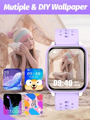 Miniatura 20 de Reloj inteligente para niños y niñas, reloj inteligente para niños, regalo para niños de 4 a 16 años con modo de sueño, 19 modos deportivos