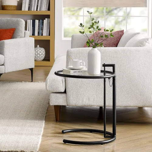 Miniatura 2 de Modway EEI-125-BLK Eileen Mesa auxiliar de metal gris, color negro