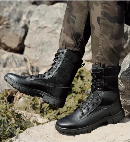 Miniatura 7 de Botas tácticas para hombre, botas de combate ligeras, botas de trabajo duraderas, botas de desierto