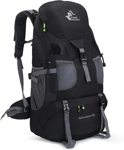 Miniatura 14 de Bseash Mochila de senderismo de 50 L, resistente al agua, ligera, mochila deportiva para deportes al aire libre, bolsa de viaje para camping, Azul