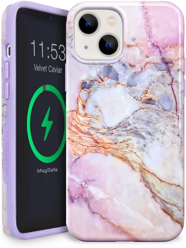 Miniatura 38 de VELVET CAVIAR Funda para iPhone 13 Marble – Bonita funda protectora femenina para mujer – Compatible con MagSafe – probada en caídas de 10 pies