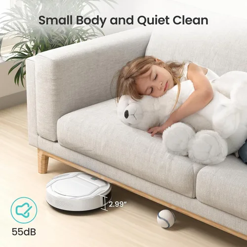 Miniatura 4 de Lefant Robot aspirador M210P, limpieza programada, carga automática automática, oferta para pelo de mascotas, blanco
