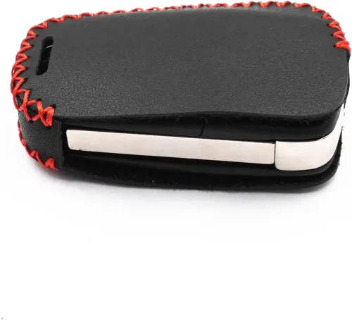Miniatura 7 de Funda de piel con 5 botones para llavero Chevrolet Camaro Cruze Equinox Malibu SS Sonic Spark Volt Aveo Epica Buick (negro)