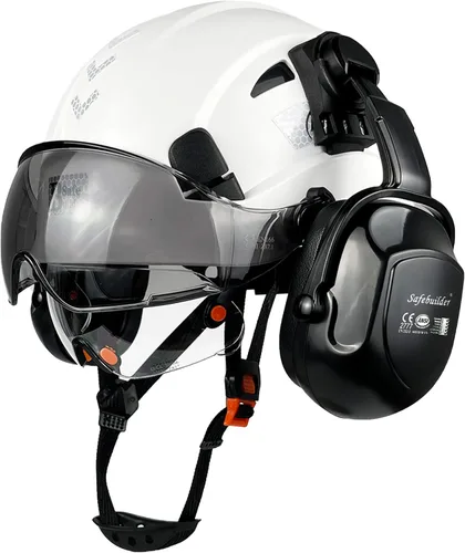 Miniatura 11 de SAFEBUILDER Casco de Seguridad Industrial con Visera Orejeras Casco Duro con Visera Cascos Duros Ventilados Trabajo de Construcción Protección