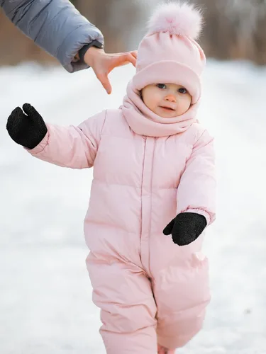 Miniatura 4 de Boao 5 pares de guantes de punto elásticos para niños y niñas, guantes cálidos de invierno para niños y niñas
