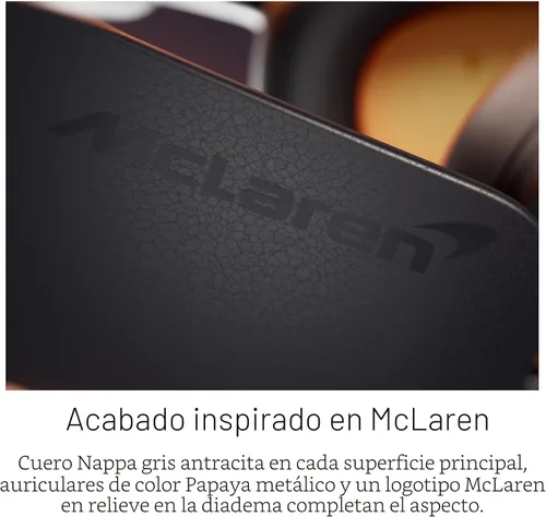 Miniatura 8 de Bowers & Wilkins Px8 S2 Edición McLaren - Auriculares inalámbricos sobre la oreja, con cancelación de ruido Bluetooth, aptX Lossless, almohadillas