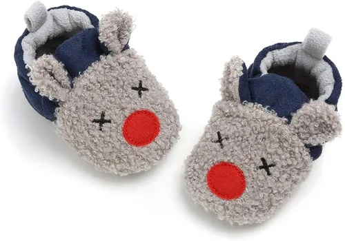 Miniatura 4 de Botas cálidas de invierno para bebés recién nacidos, botas de forro polar suave, suela antideslizante, zapatos para primeros caminantes, unisex