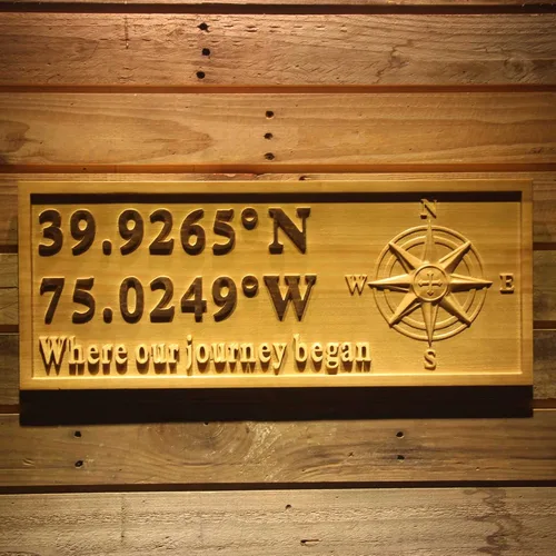 Miniatura 80 de ADVPRO wpa0031 - Letrero de madera personalizado con nombre de Lake House para decoración del hogar, boda, tamaño mediano, 18.25 x 7.25 pulgadas