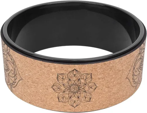 Rueda de yoga de goma sintética de alta densidad para estiramiento y flexibilidad para ayudar a dolores de espalda y tensión, desgarro, diseño de