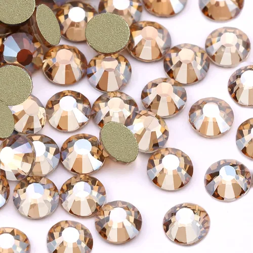 Miniatura 16 de Towenm 2000 diamantes de imitación de cristal con parte trasera plana, SS10 de 0.110 in, cristales de parte trasera plana para ropa de manualidades
