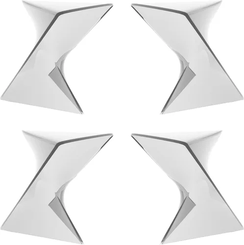 Miniatura 32 de LeisureMod Randolph - Mesa auxiliar apilable de 15.75 pulgadas, resistente a la intemperie, versátil mesa auxiliar triangular de plástico para sala