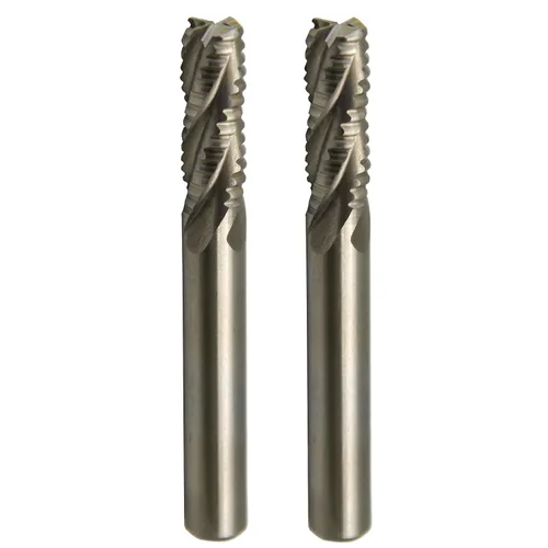 Miniatura 6 de Wokesi Ø5/16''×5/16''SHANK×3-1/2''OAL, extra largo, 4flauta, acero de alta velocidad, pulido completo, cortador de fresado de extremo cuadrado