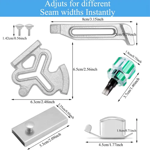 Miniatura 2 de Guía magnética de costura y medidor de posicionamiento de flor de ciruelo para máquina de coser con 4 tornillos 5 accesorios para máquinas