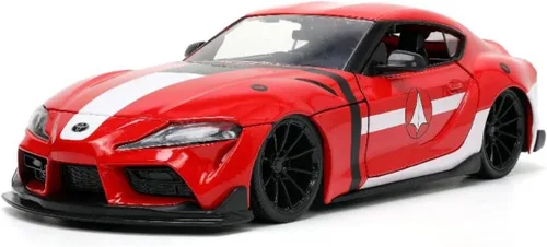 Miniatura 3 de Jada Toys Robotech 1:24 2020 Toyota Supra - Coche fundido a presión con figura de ley Miriya de 2.75 pulgadas, juguetes para niños y adultos