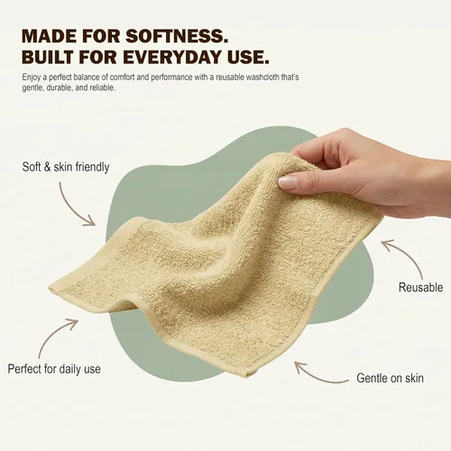 Miniatura 4 de Utopia Towels Juego de 12 paños de algodón – 100% algodón hilado en anillo, paños de franela de alta calidad, altamente absorbentes y suaves al