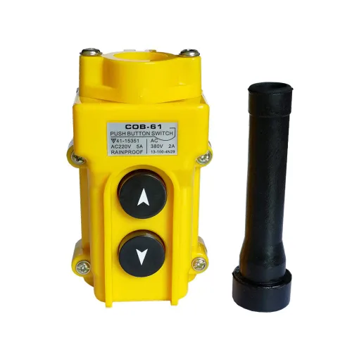 Miniatura 3 de Interruptor de Botón Pulsador para Grúa de Elevación, Estación de Control Colgante COB-61 Impermeable para Grúa ARRIBA ABAJO Interruptor de Botón