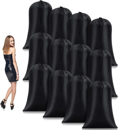 Nuanchu 12 bolsas de lavandería extra grandes de 40 x 60 pulgadas, bolsa gigante de almacenamiento reutilizable multiusos para equipaje a prueba de