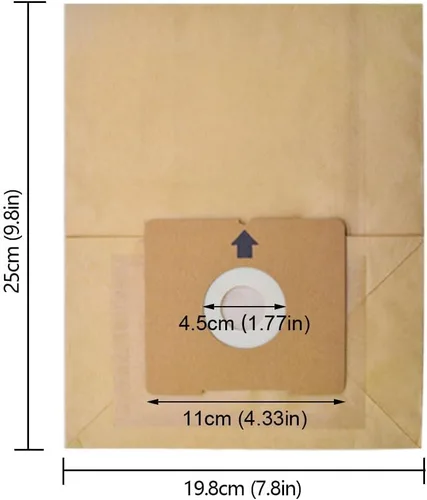 Miniatura 4 de Bolsas de repuesto para aspiradora compatibles con aspiradora Bissell Zing 4122, 2154A, 2154W, 2154, 4122D, 1668, 1668C, 1668W, 1608, 2154C, número