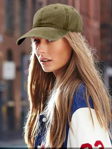 Miniatura 4 de Gorra de béisbol para hombre y mujer, de algodón liso, ajustable, de sarga lavada, de perfil bajo, A1008 de Edoneery