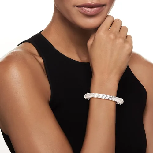 Miniatura 2 de Ross-Simons Italian Twisted Oval Bangle Bracelet
