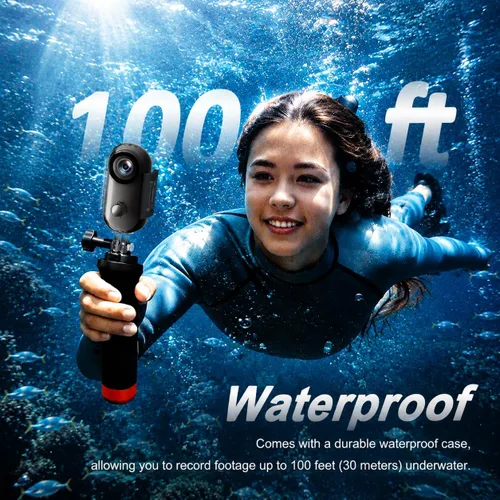 Miniatura 4 de Mini Cámara Corporal 4K 128GB - Cámara Corporal de Acción con Audio y Video - Grabación Impermeable Manos Libres Cámaras Vestibles - Videocámara