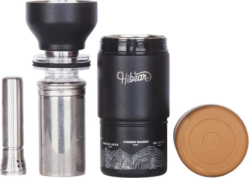 Miniatura 4 de HIBEAR Frasco de Aventura Todo el Día de 32 oz - Como se Vio en Shark Tank - La Multiherramienta Aislada de Botellas de Bebidas - Vertido Artesanal