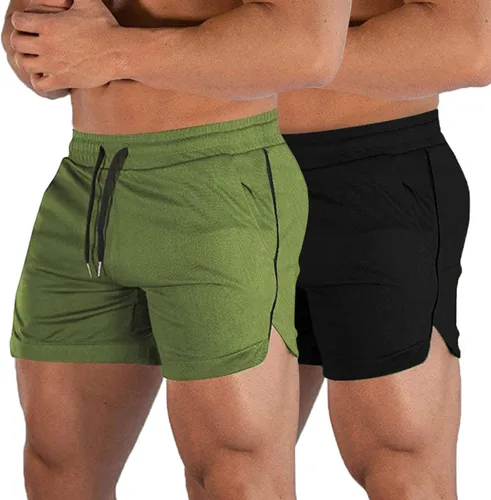 Miniatura 5 de EVERWORTH Pantalones cortos deportivos para hombre, pantalones cortos de entrenamiento para gimnasio, pantalones cortos casuales para correr