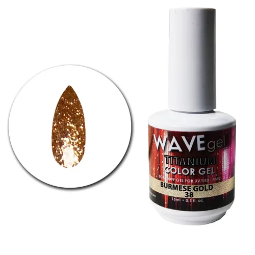 Miniatura 15 de WAVEGEL - Esmalte de uñas en gel con purpurina, colección Titanio, #28 Twinkle Pink I 0.5 onzas