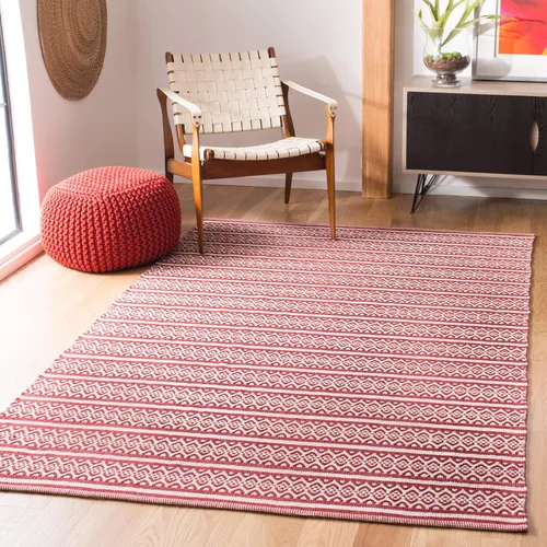 Miniatura 29 de SAFAVIEH Colección Montauk - Alfombra decorativa de 3 x 5 pies, color marfil y negro, hecha a mano de algodón estilo bohemio rural, ideal para zonas